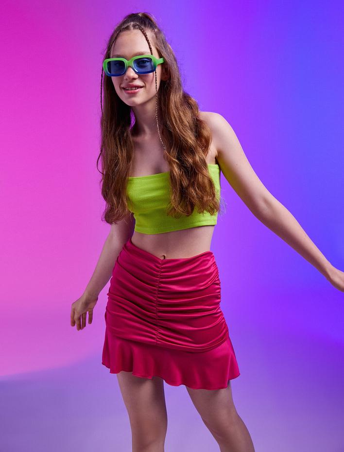  Mini Etek Büzgülü