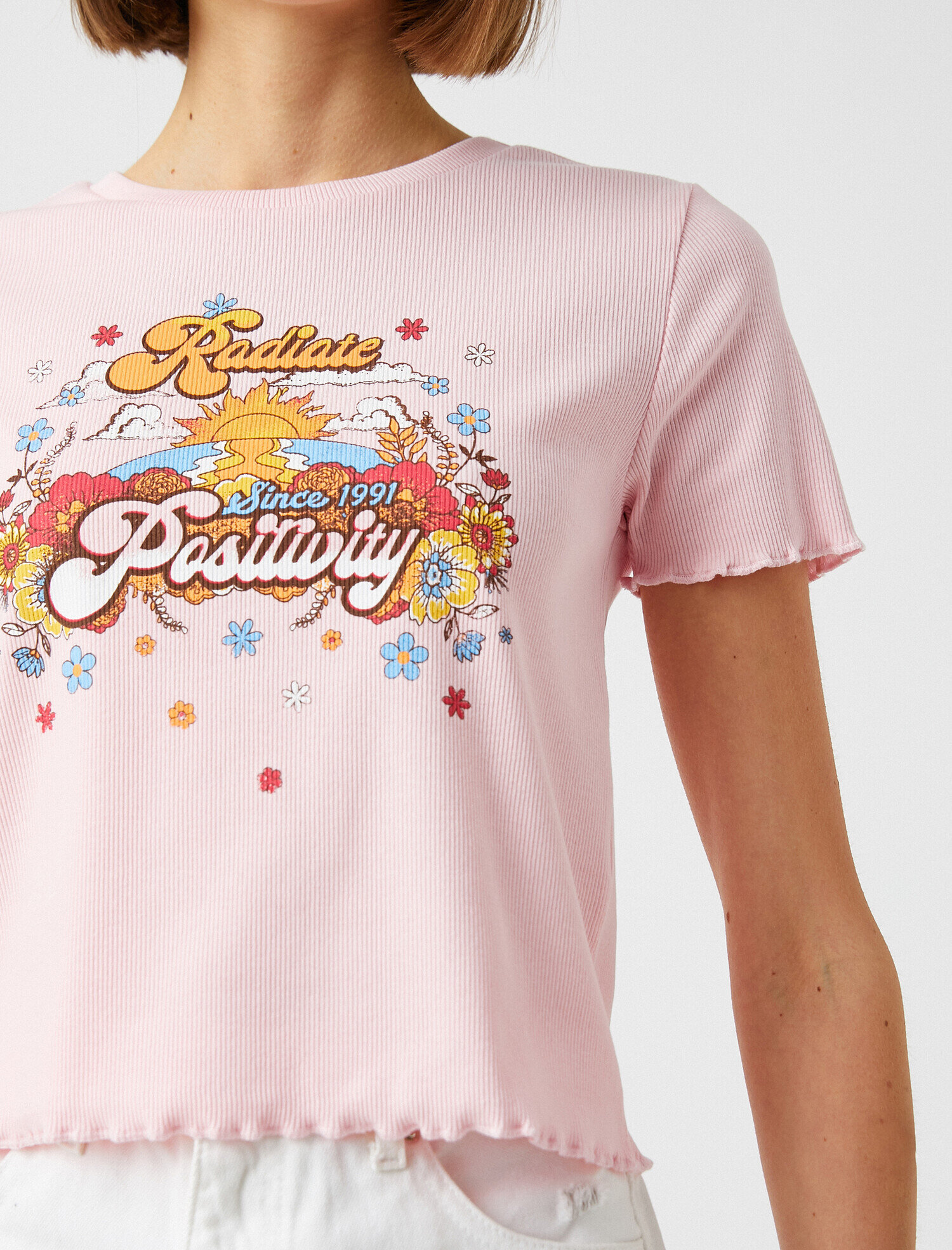   Kısa Kollu Baskılı Tişört