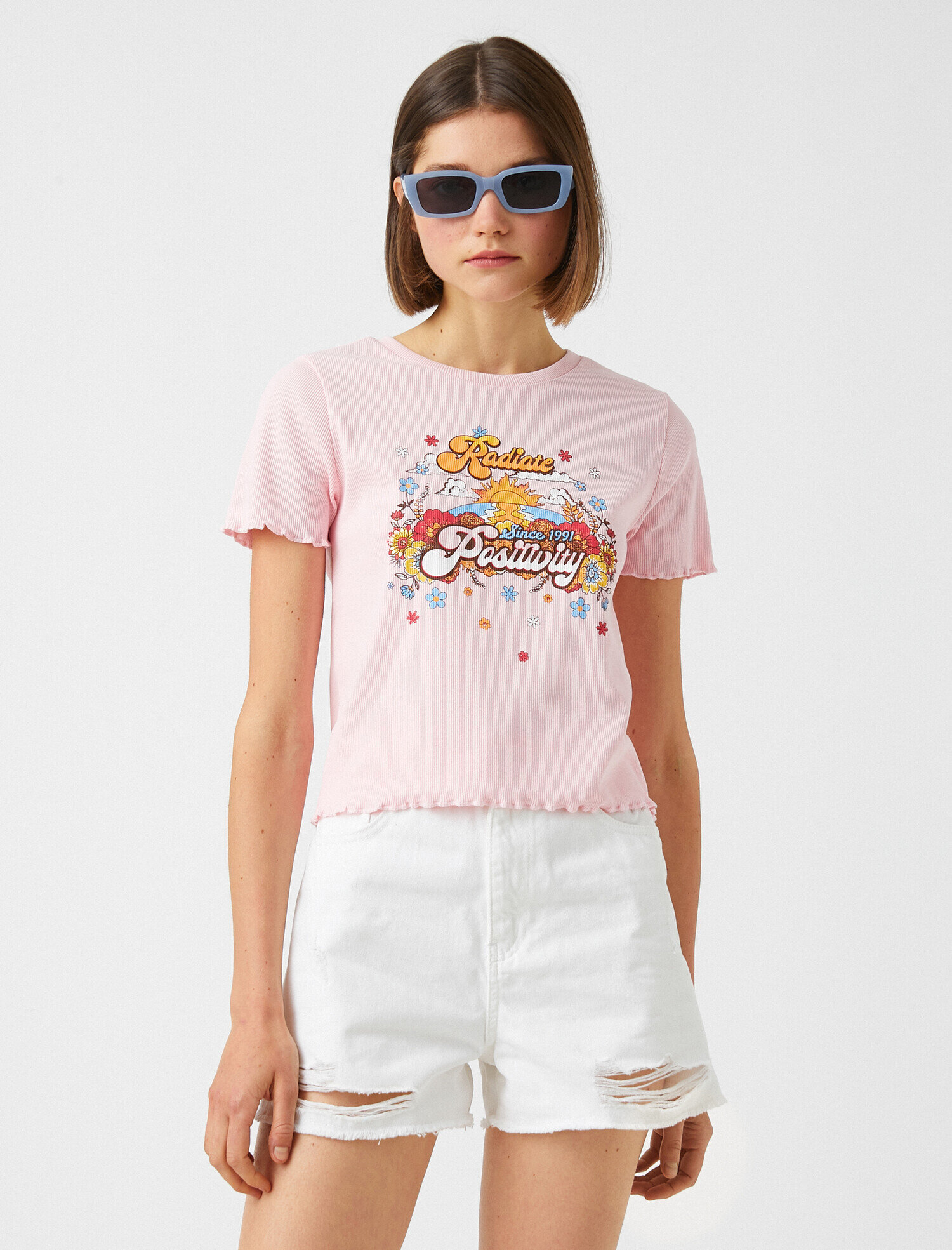   Kısa Kollu Baskılı Tişört