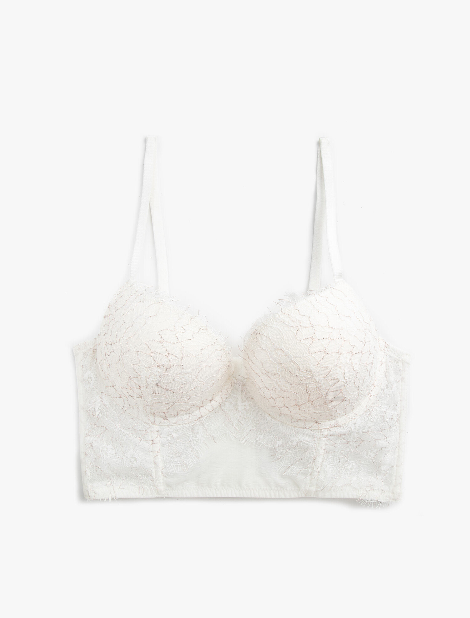   Bridal Bralet Destekli Dantelli Ekstra Dolgulu