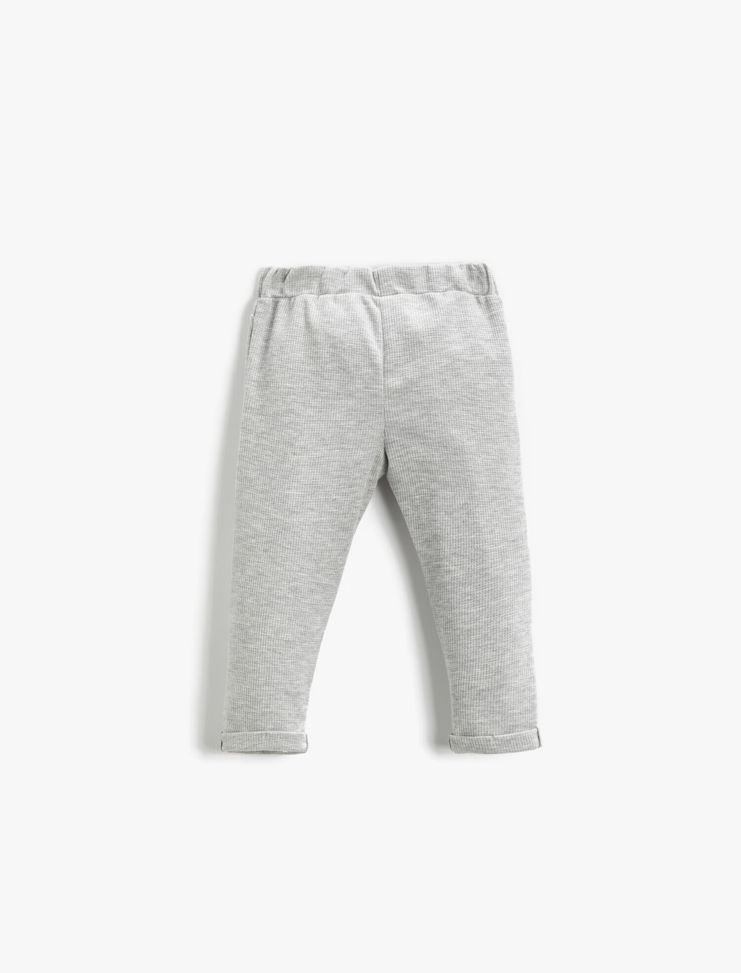  Erkek Bebek Basic Eşofman Altı Dokulu Belden Bağlamalı