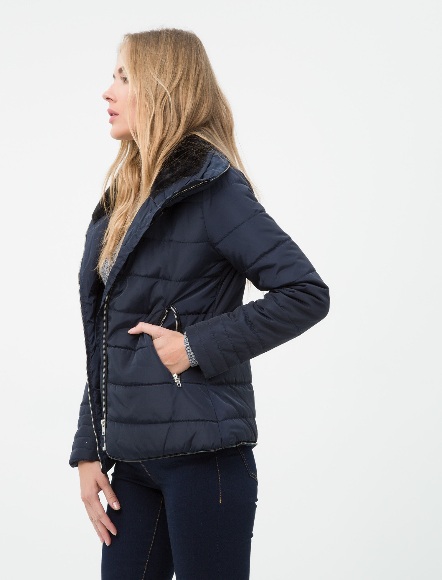   Şişme Mont Peluş Detaylı