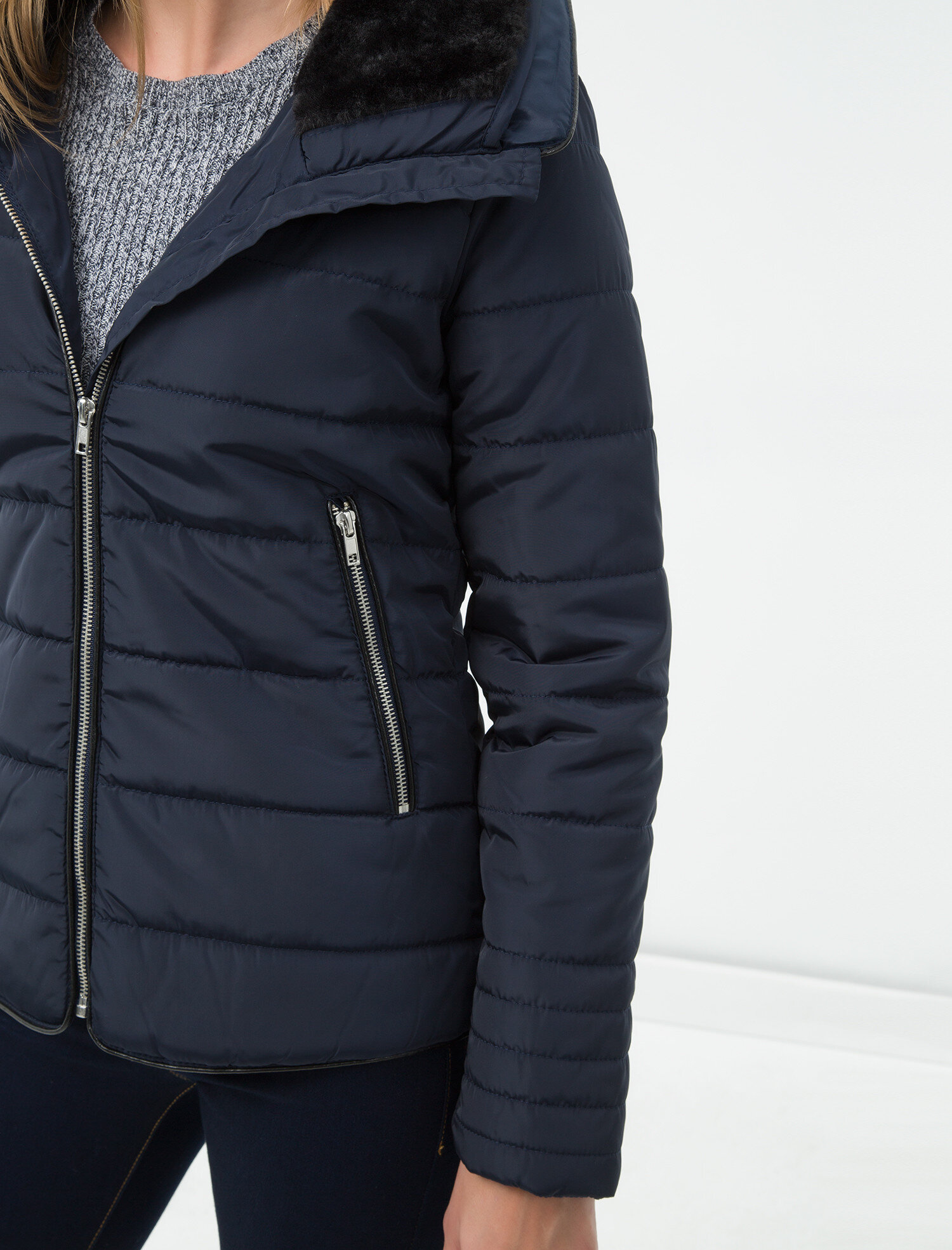   Şişme Mont Peluş Detaylı