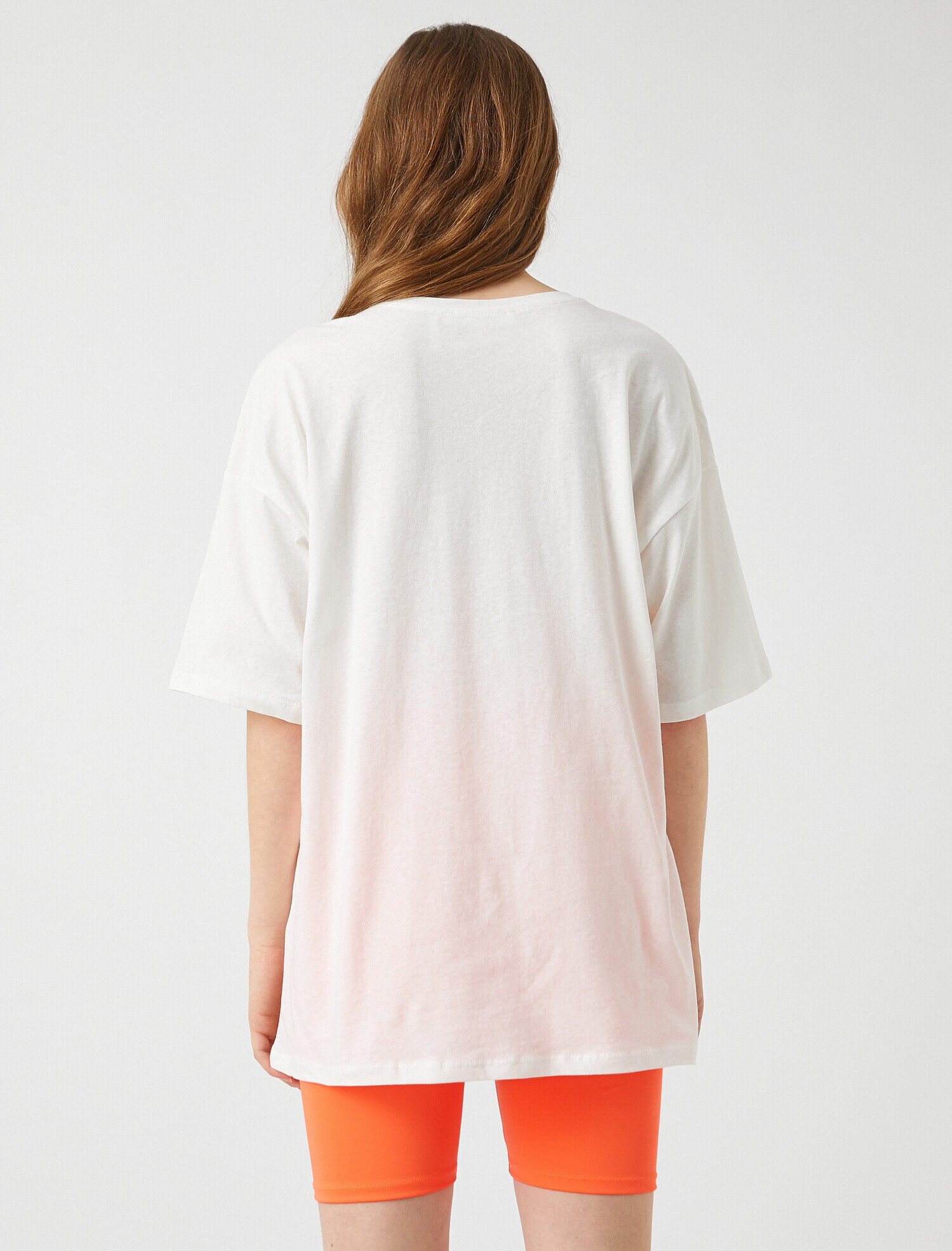   Oversize Baskılı Tişört Pamuklu