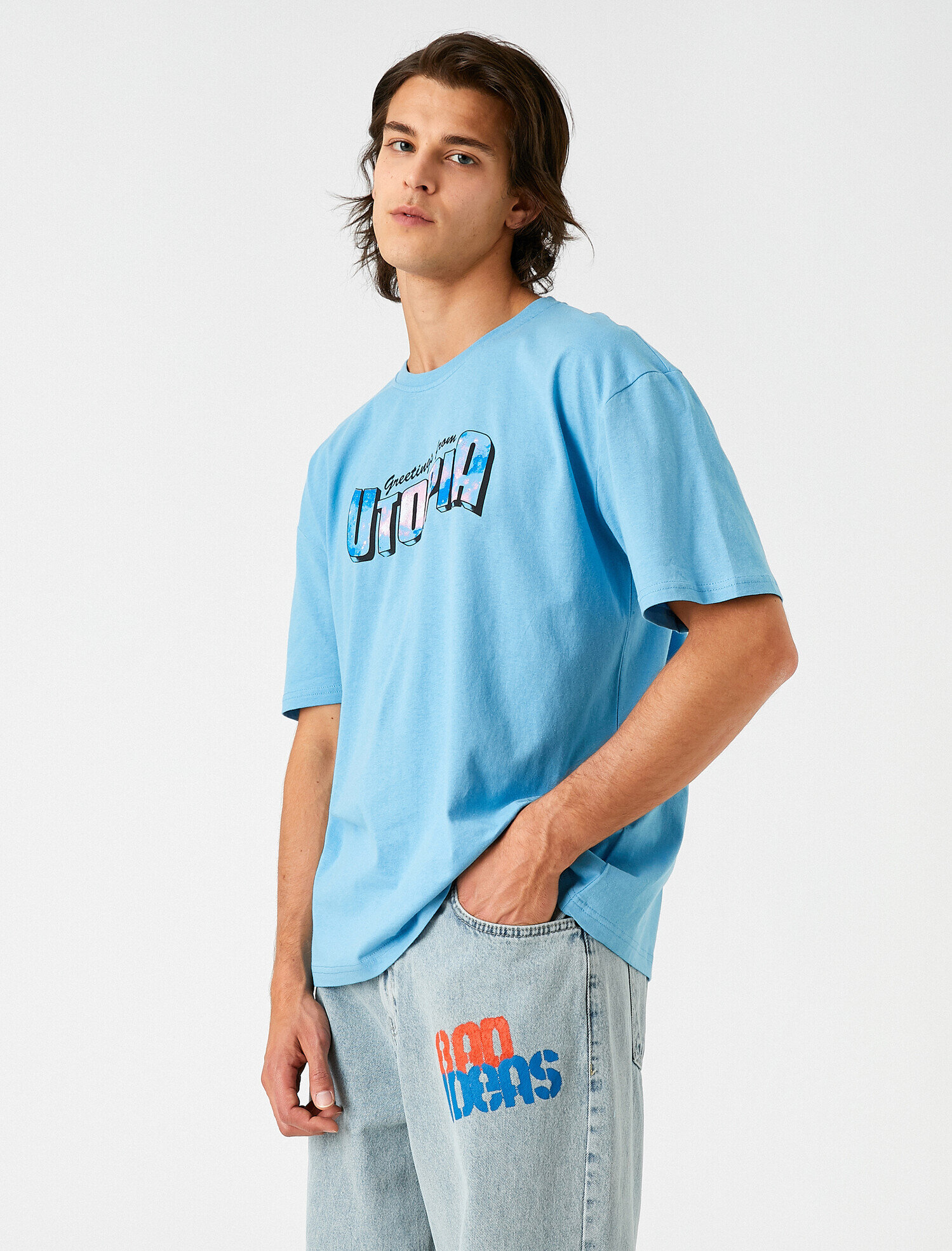   Oversize Baskılı Tişört