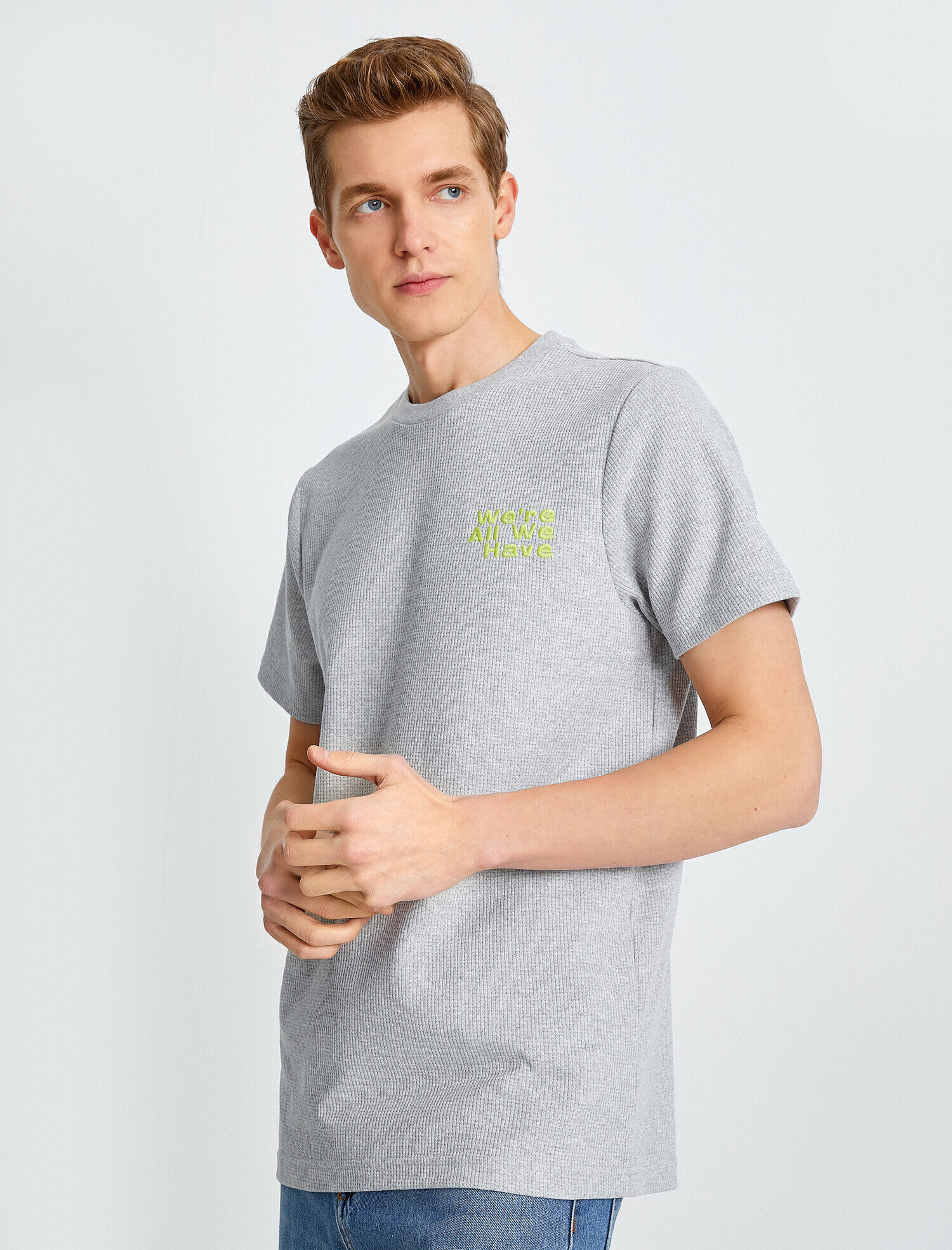   Regular Fit İşlemeli Tişört