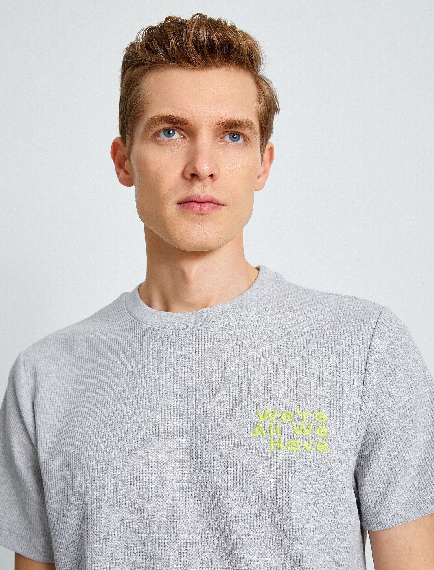   Regular Fit İşlemeli Tişört
