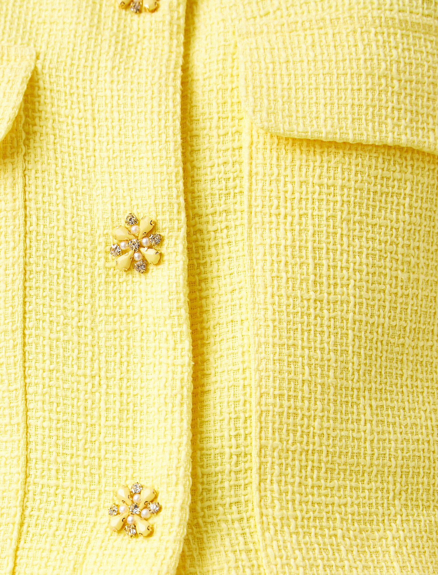   Cepli Tüvit Ceket Gömlek Yaka Taş Detaylı Pamuklu