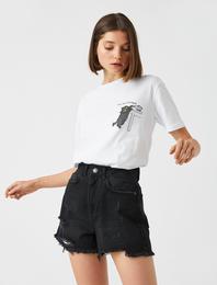 Baskılı Kısa Kollu Tişört