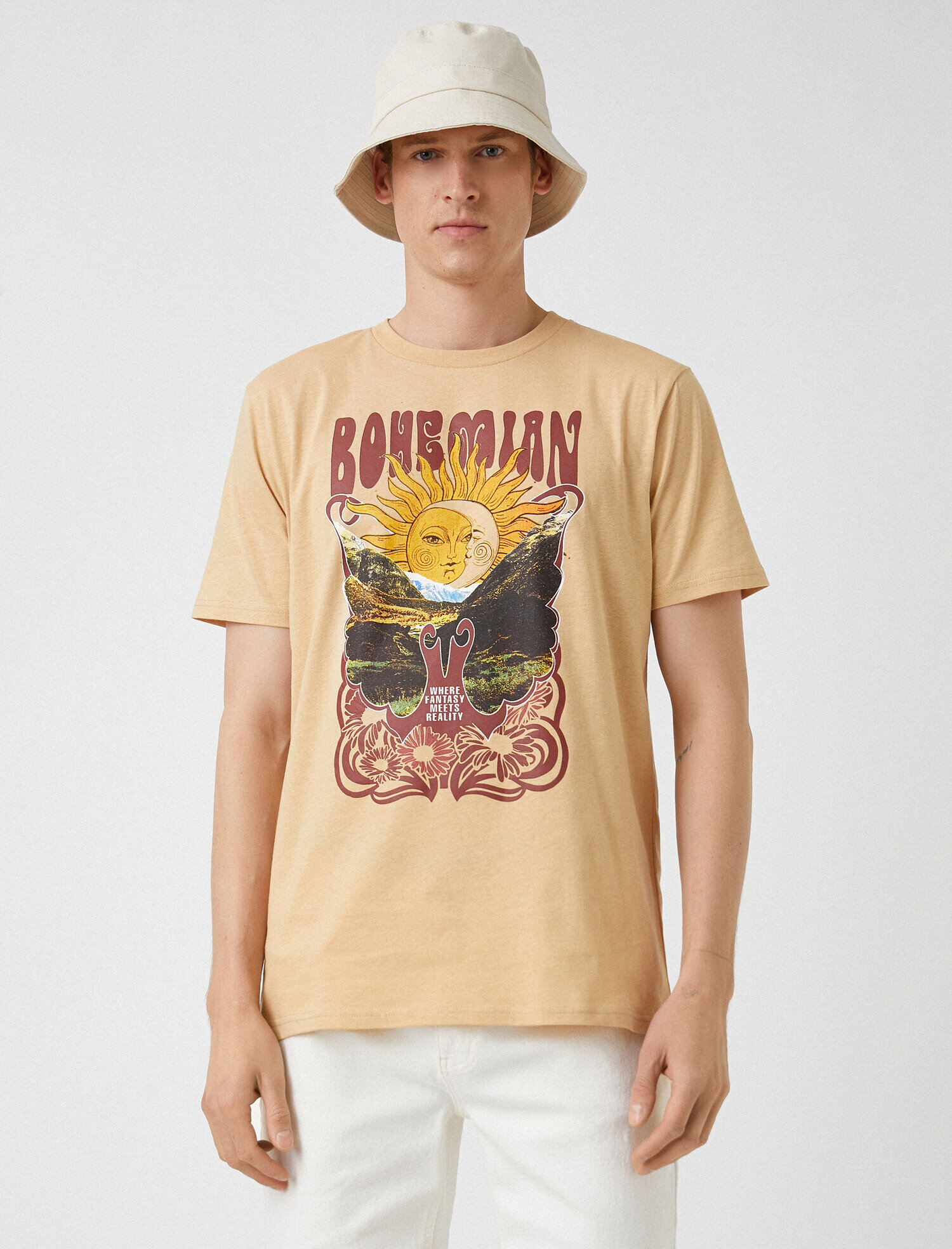   Bohem Baskılı Tişört