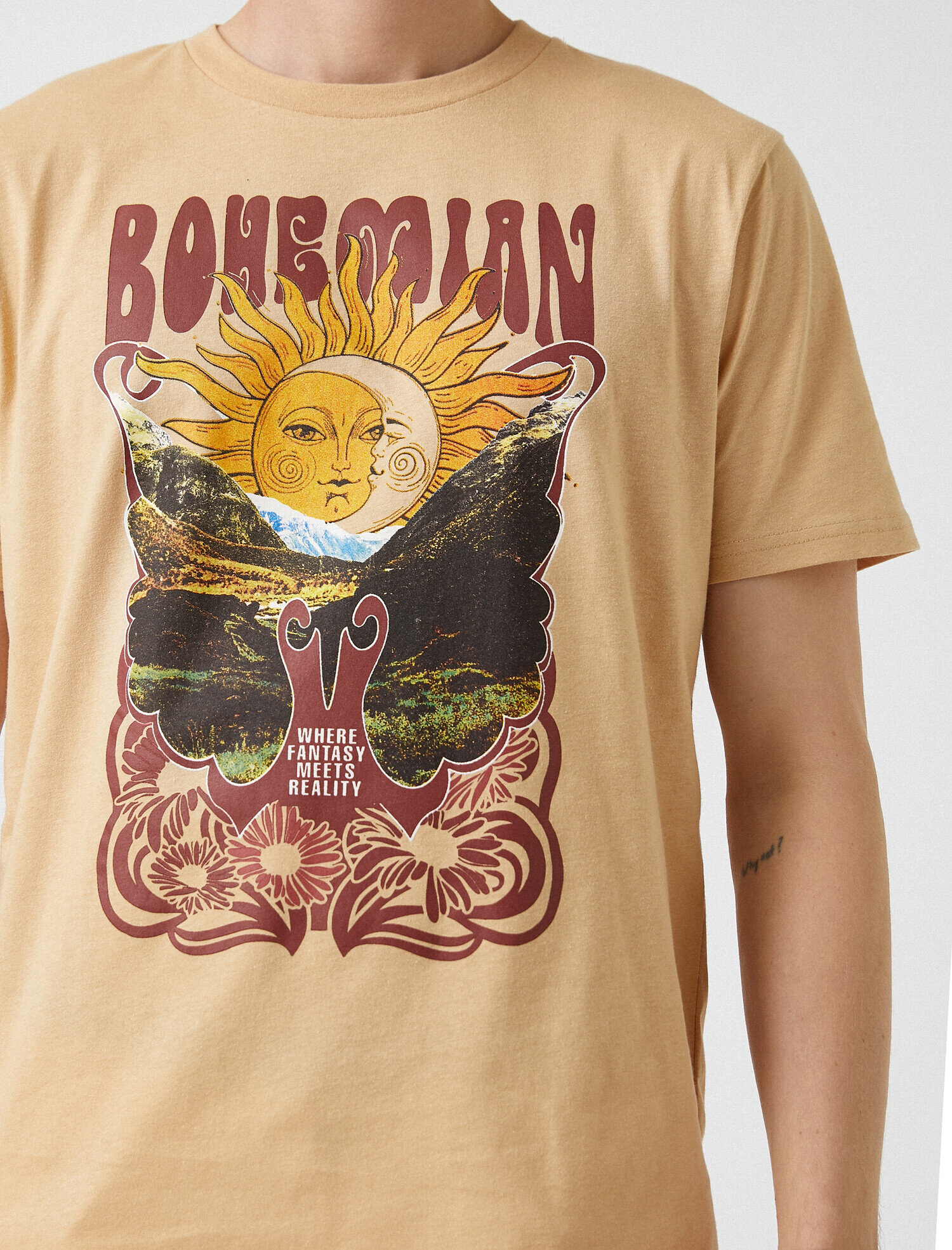   Bohem Baskılı Tişört