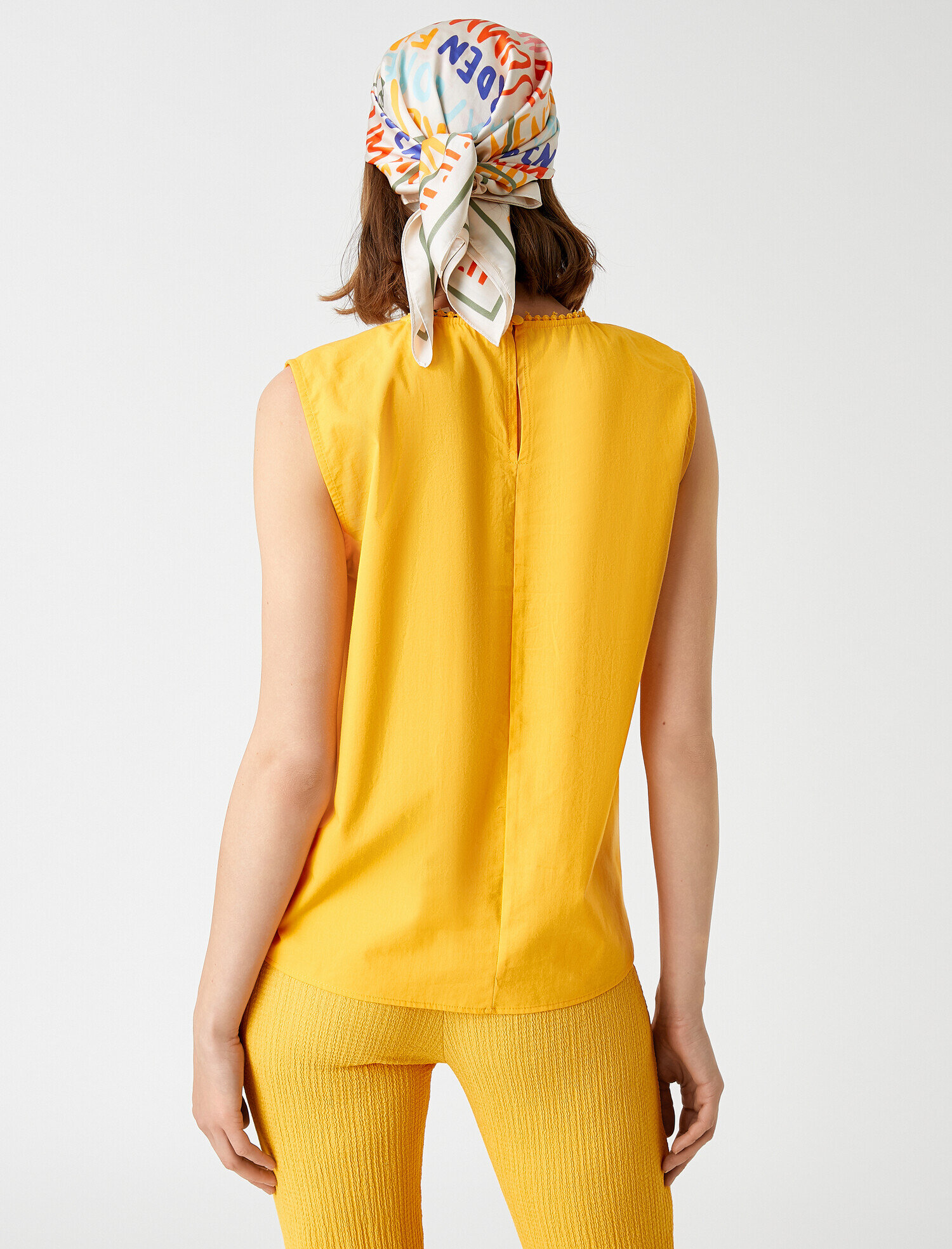   Kolsuz Bluz Fisto Detaylı Pamuklu