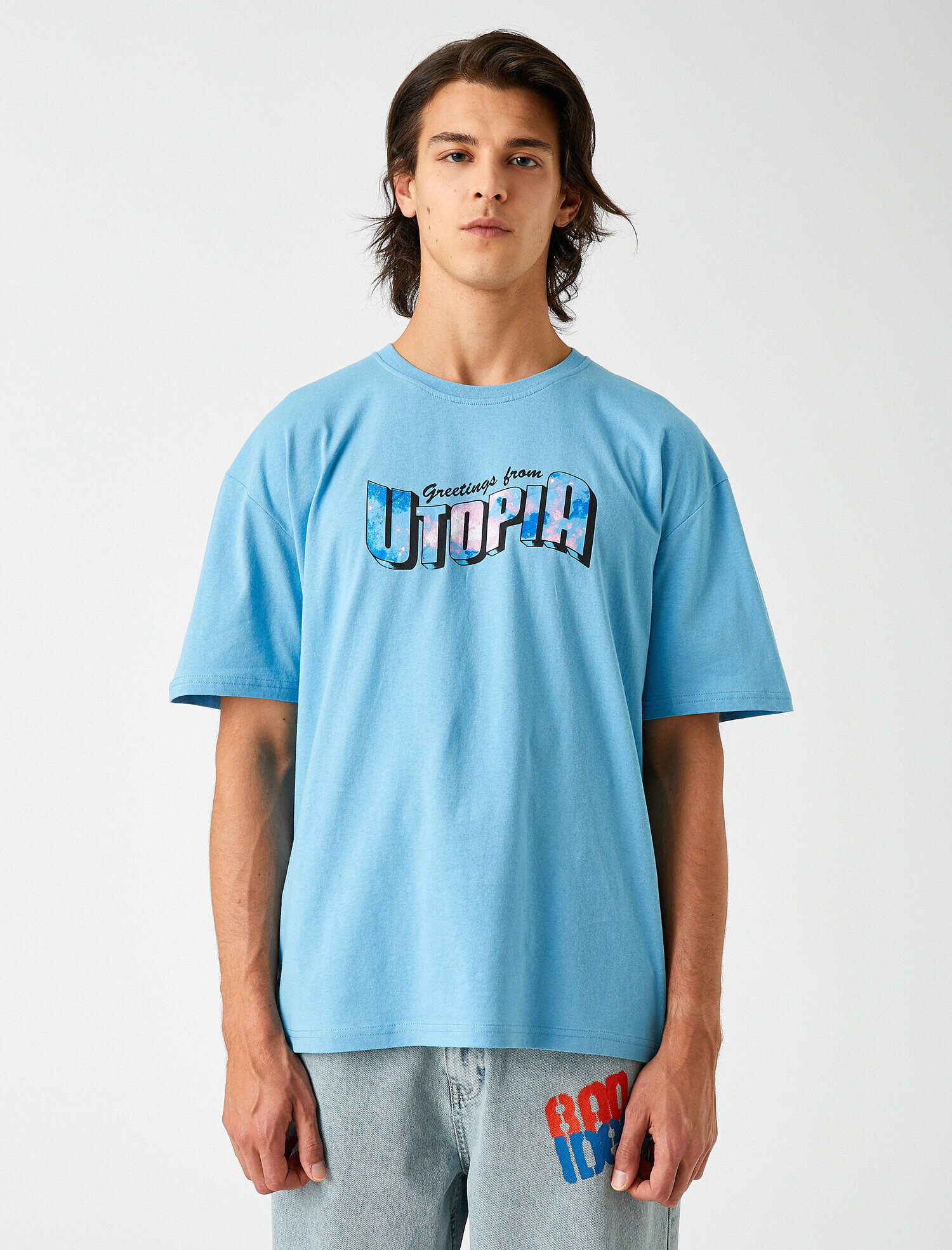   Oversize Baskılı Tişört