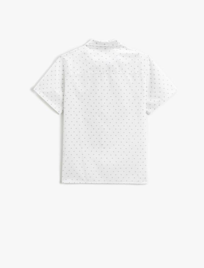 Erkek Çocuk Kısa Kollu Gömlek Papyonlu Cepli Pamuklu