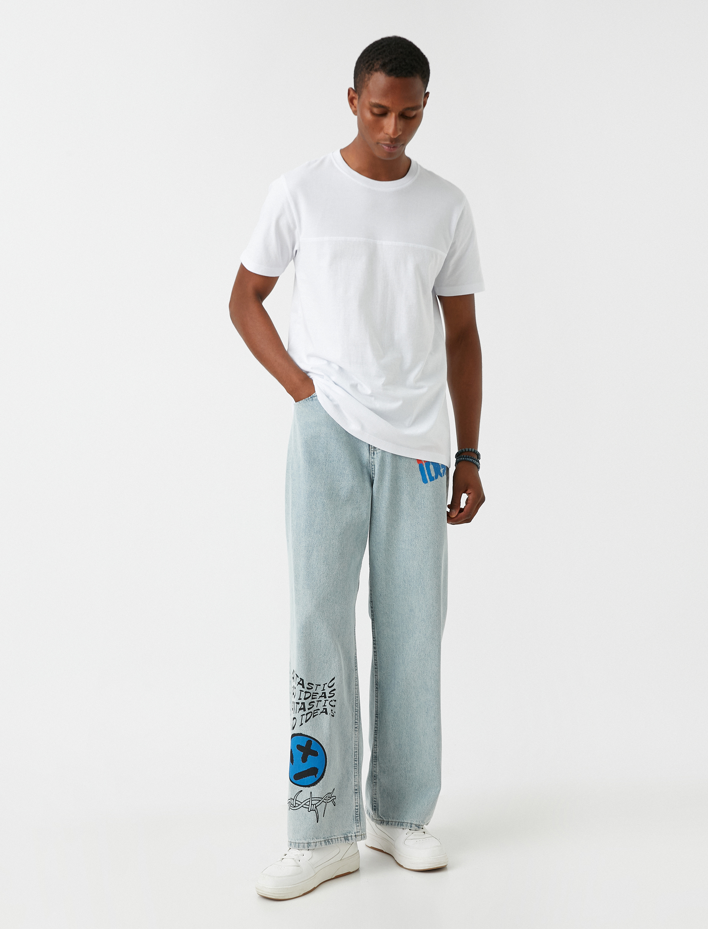   Basic Tişört Slim Fit Bisiklet Yaka