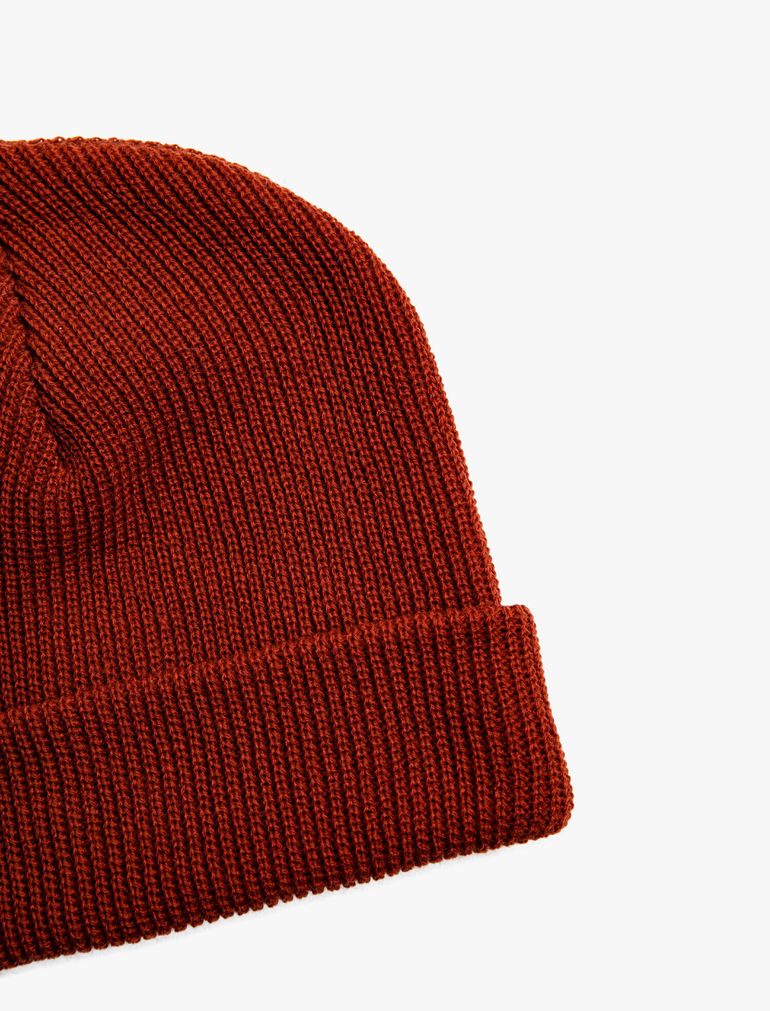 Erkek Örgü Bere Katlamalı