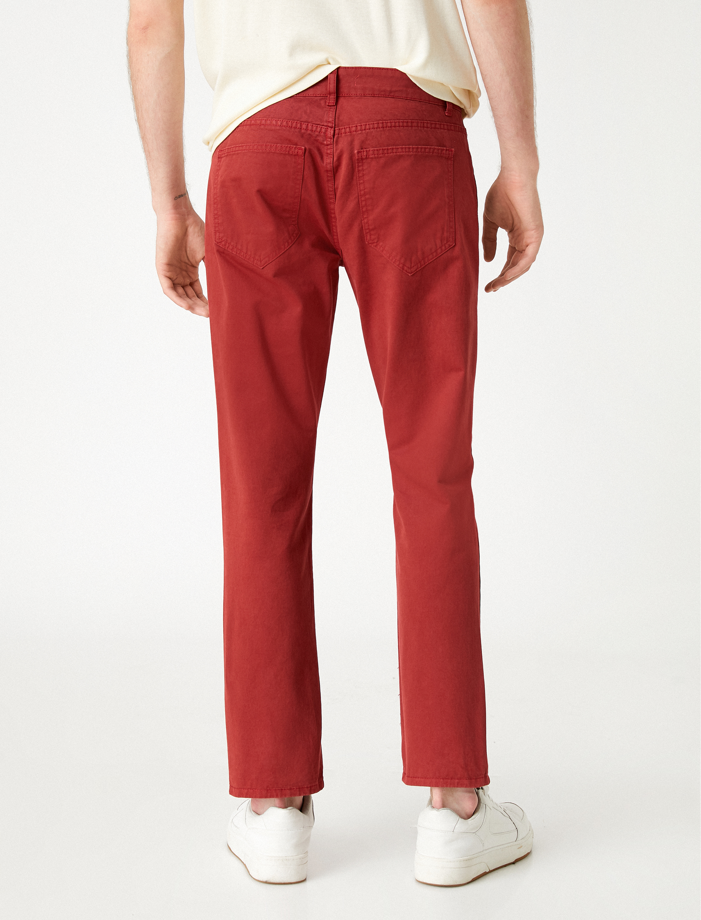   Basic Gabardin Pantolon Düğmeli