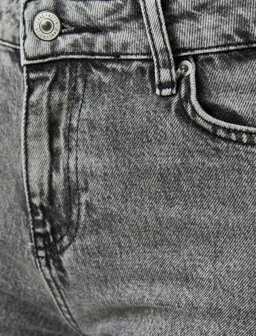   Yüksek Bel Dar Paça Kot Pantolon - Eve-Slim Jean