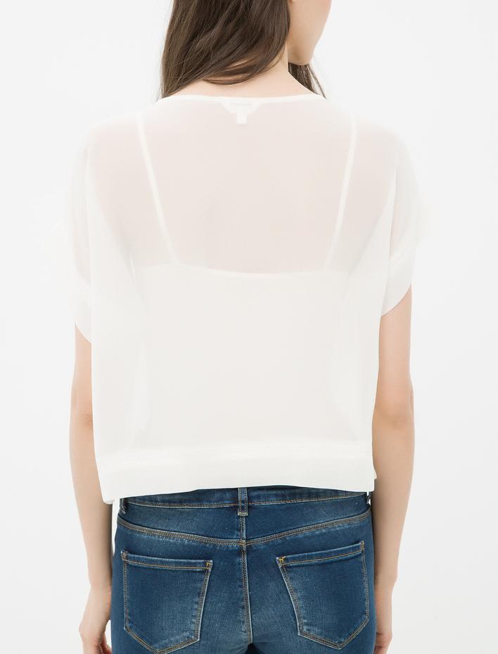  Dantel Detaylı Bluz