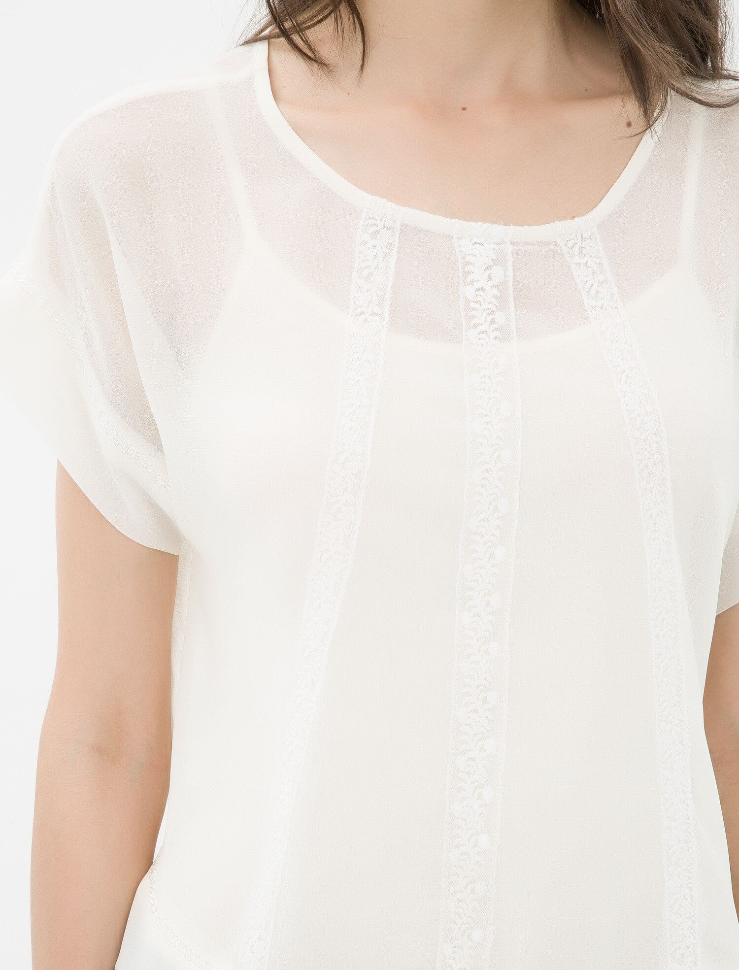   Dantel Detaylı Bluz