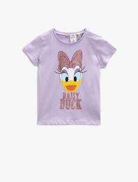 Daisy Duck Tişört Lisanslı Baskılı Pamuklu Kısa Kollu