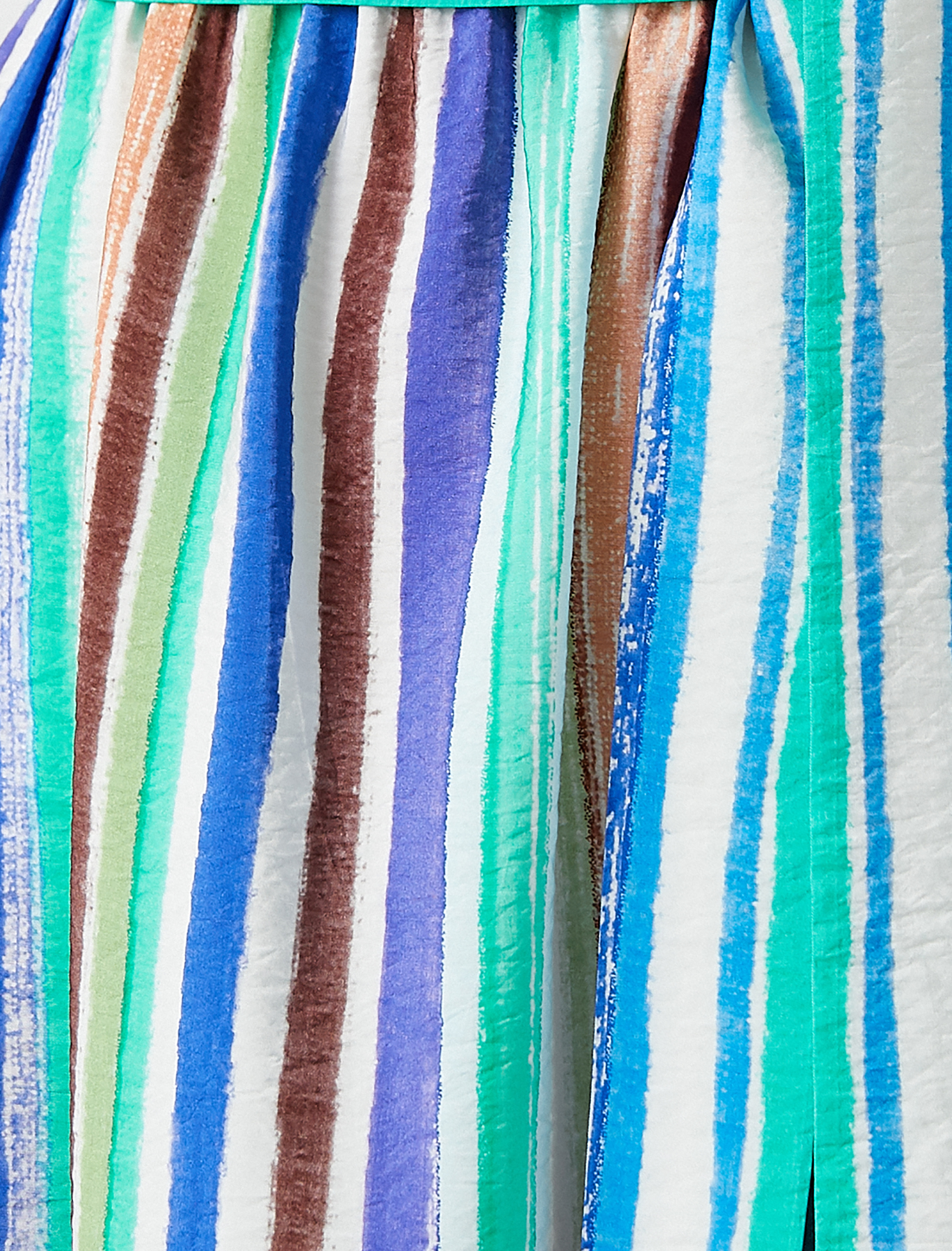 Midi Boy Viskon Elbise Fırfırlı Kuşaklı