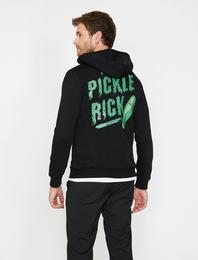 Rick and Morty Lisanslı Baskılı Sweatshirt