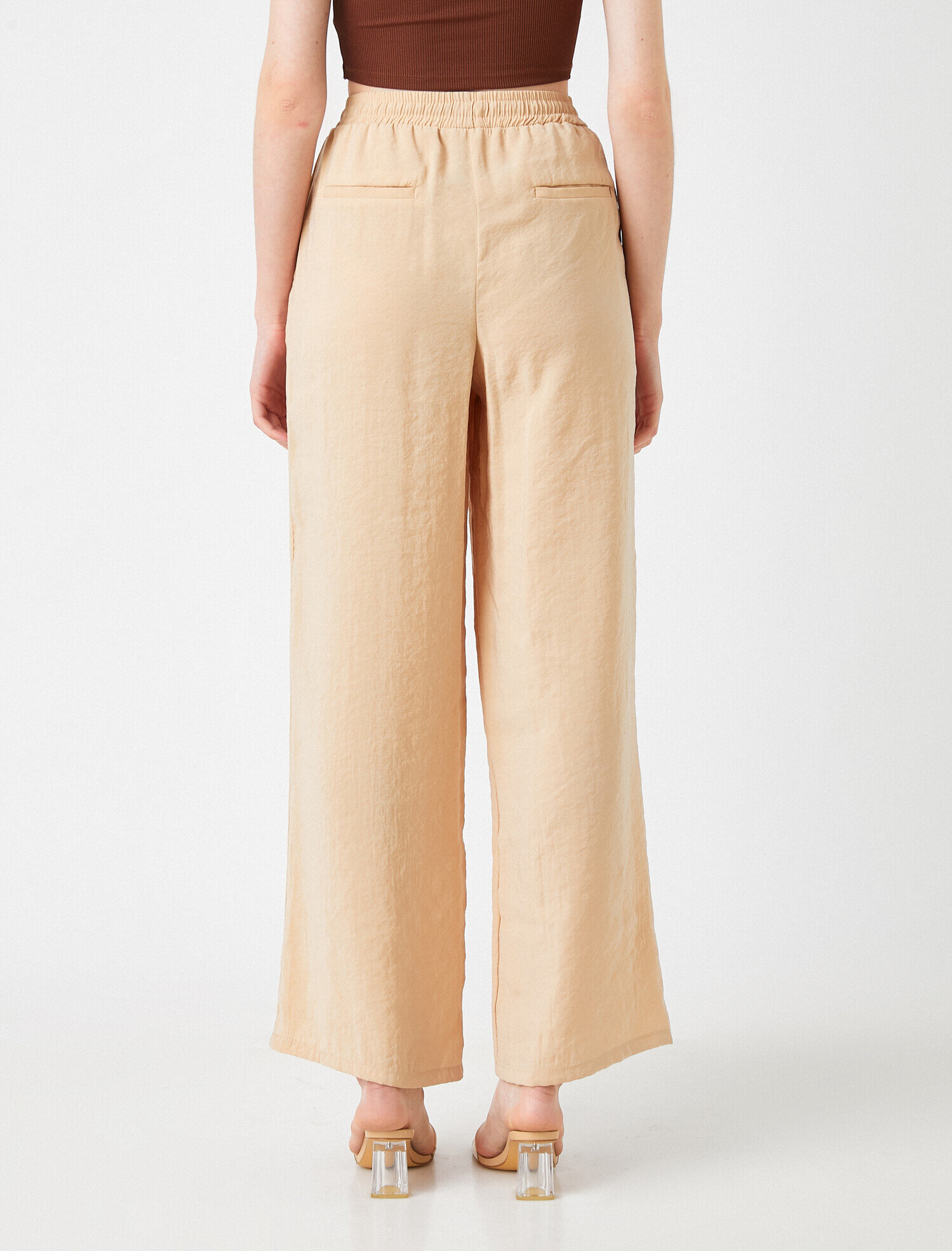   Bol Paça Pantolon Beli Bağlamalı