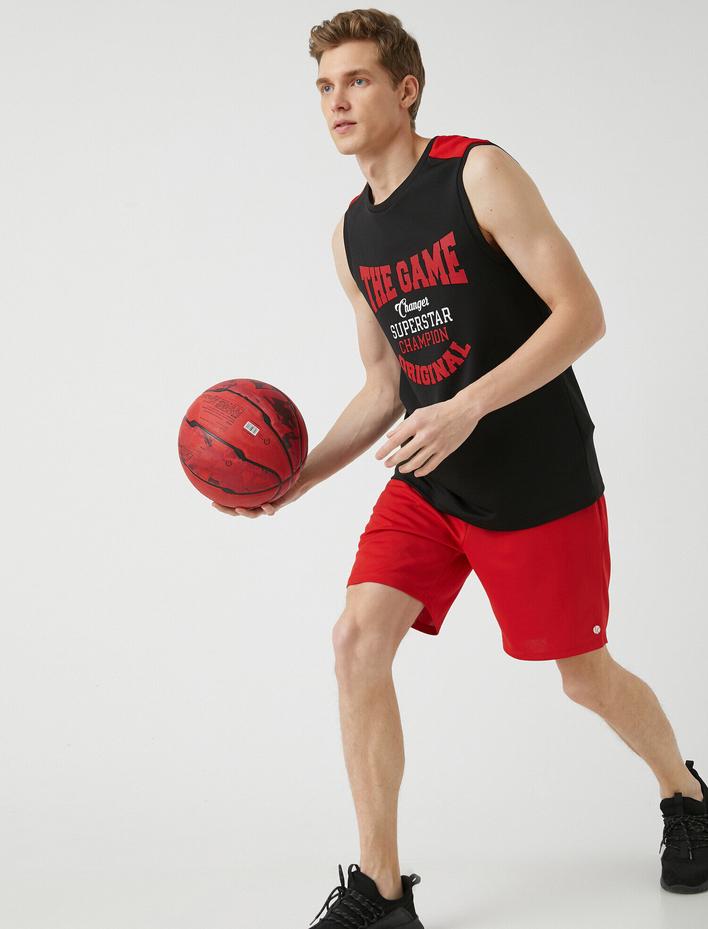  Basketbol Baskılı Sporcu Atleti