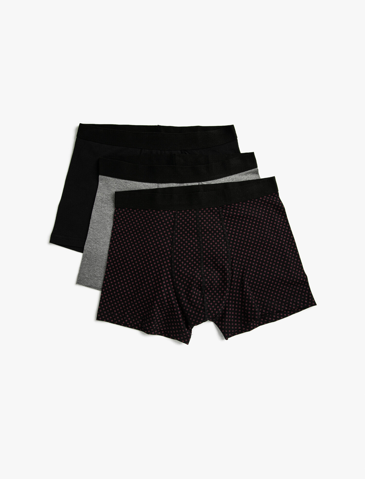   Pamuklu Basic 3'lü Boxer Seti
