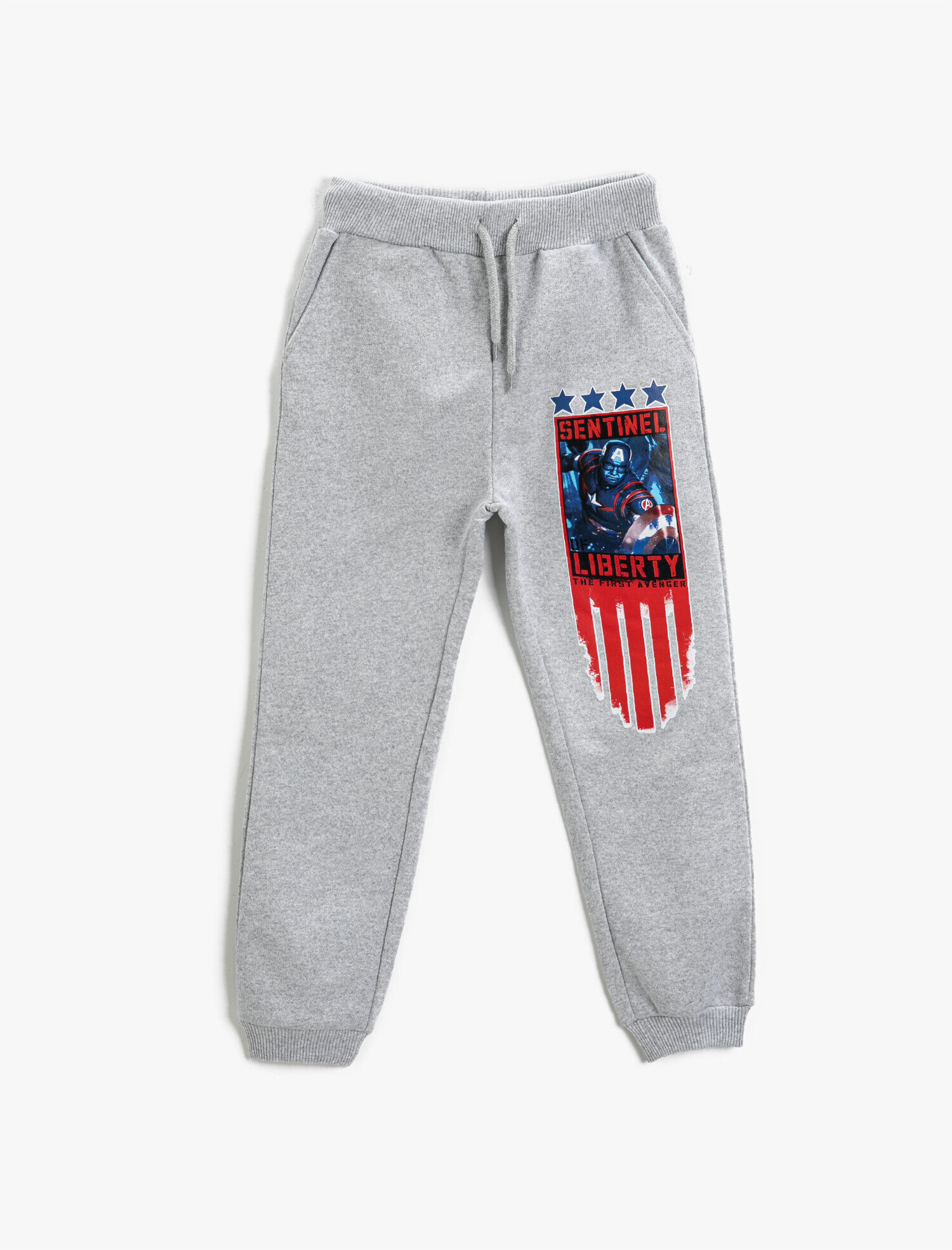  Erkek Çocuk Avengers Lisanslı Baskılı Eşofman Altı Beli Bağlamalı