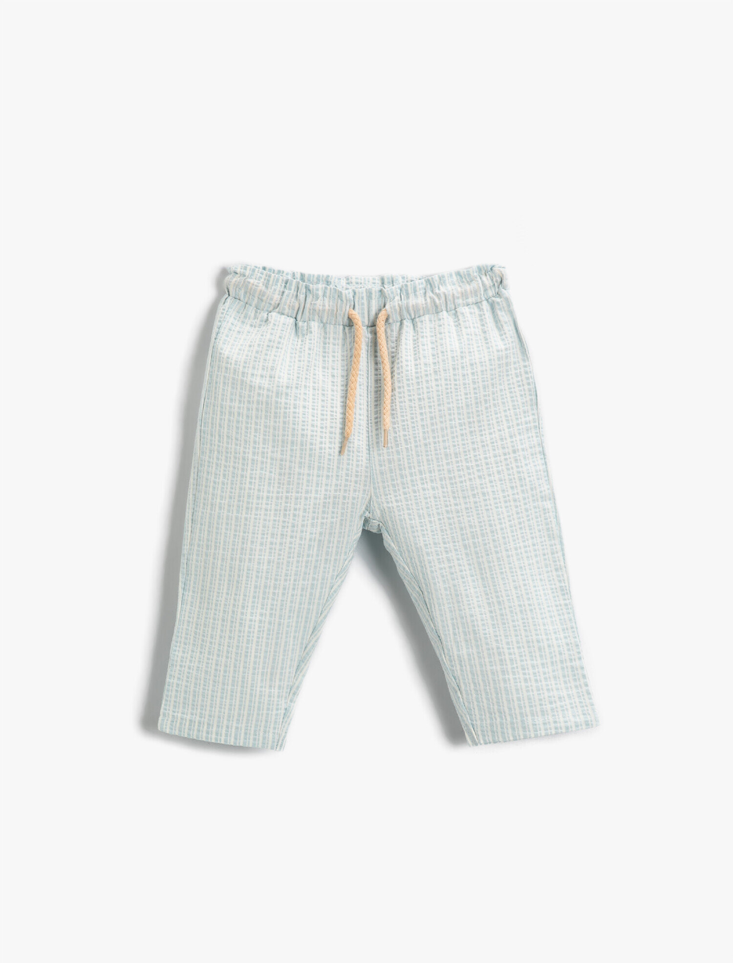  Erkek Bebek Ekose Pantolon Beli Bağcıklı Slim Pamuklu