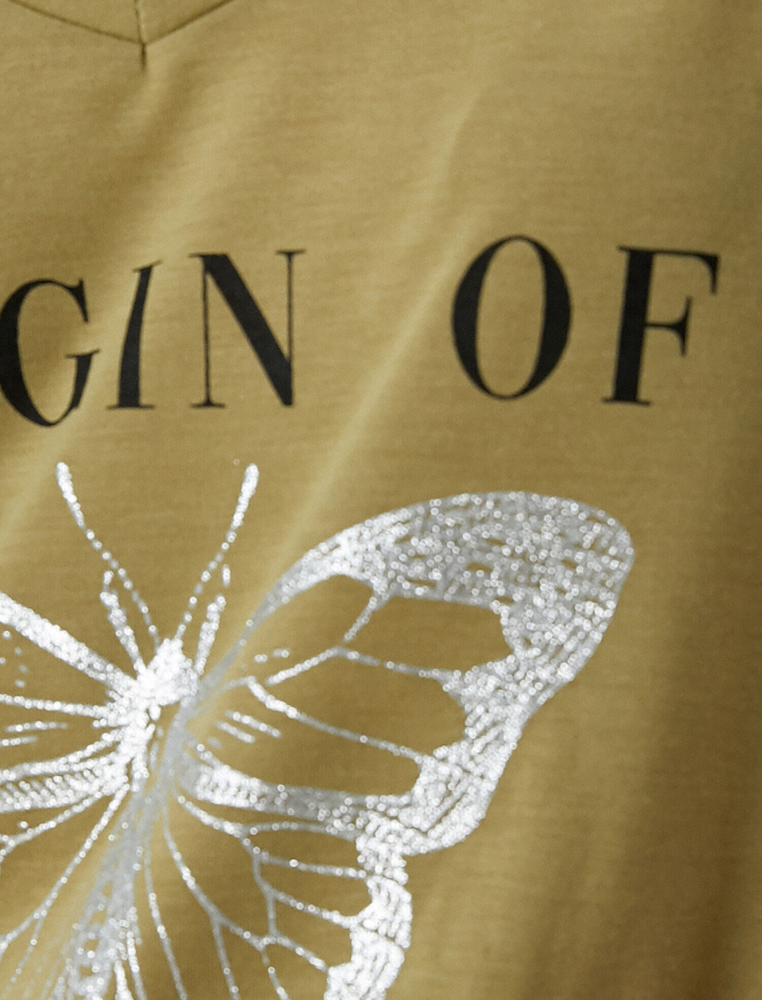   Baskılı Tişört V Yaka Kısa Kollu