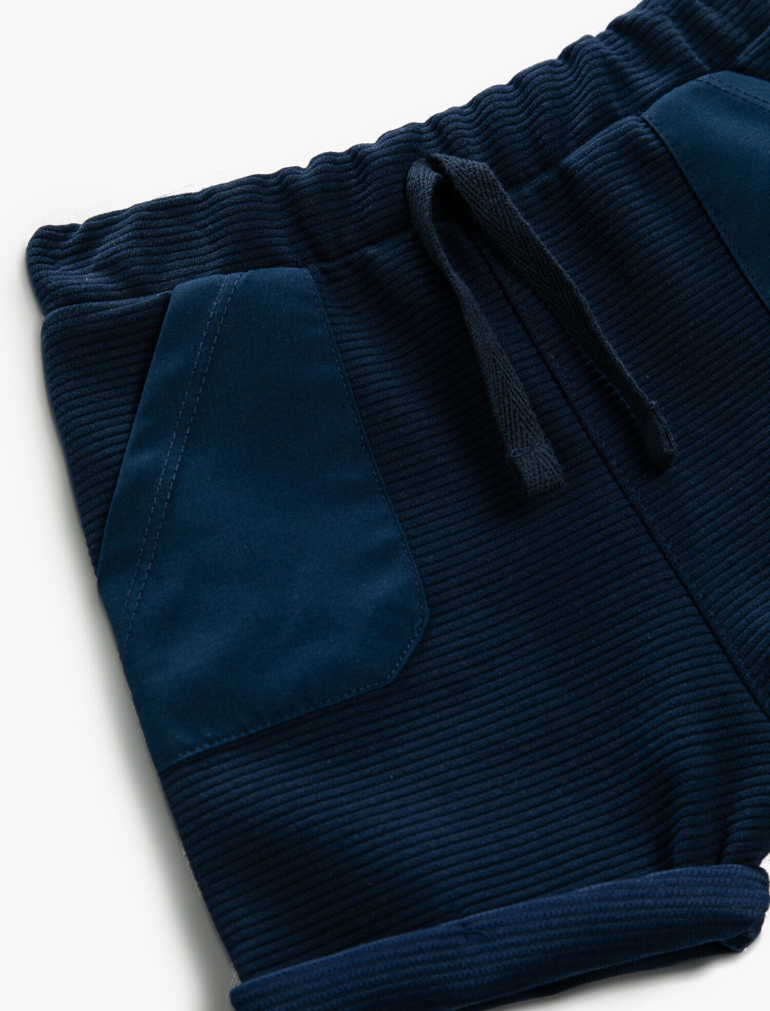  Erkek Bebek Beli Bağlamalı Şort Cep Detaylı Pamuklu