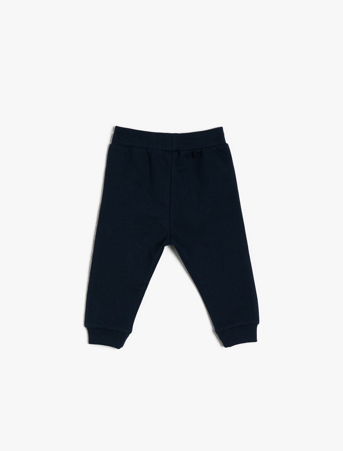 Erkek Bebek Düğme Detaylı Eşofman Altı