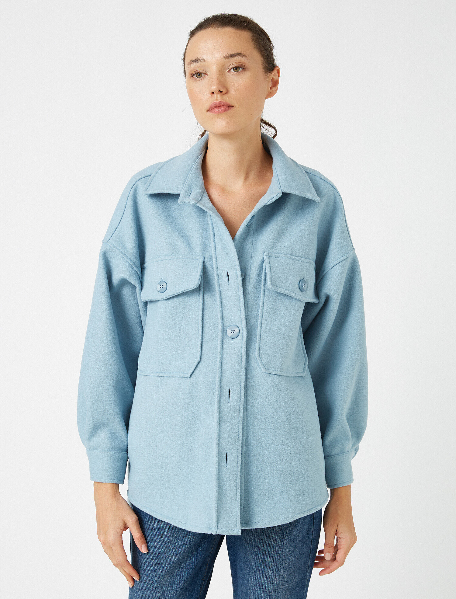   Gömlek Ceket Düğmeli