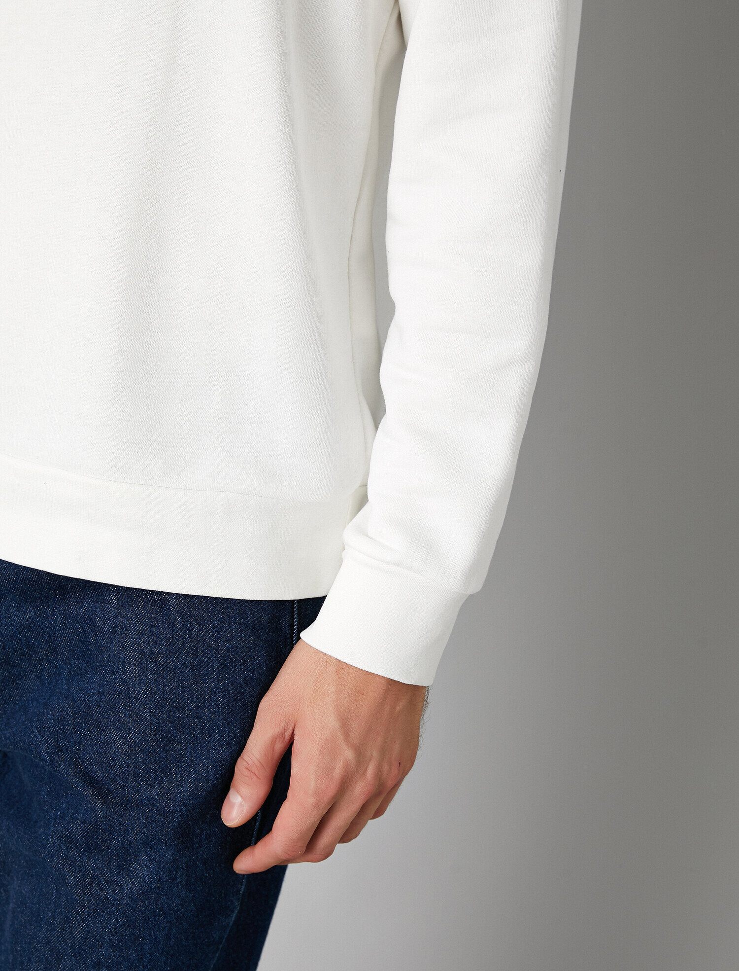   Uzun Kollu Bisiklet Yaka Sweatshirt