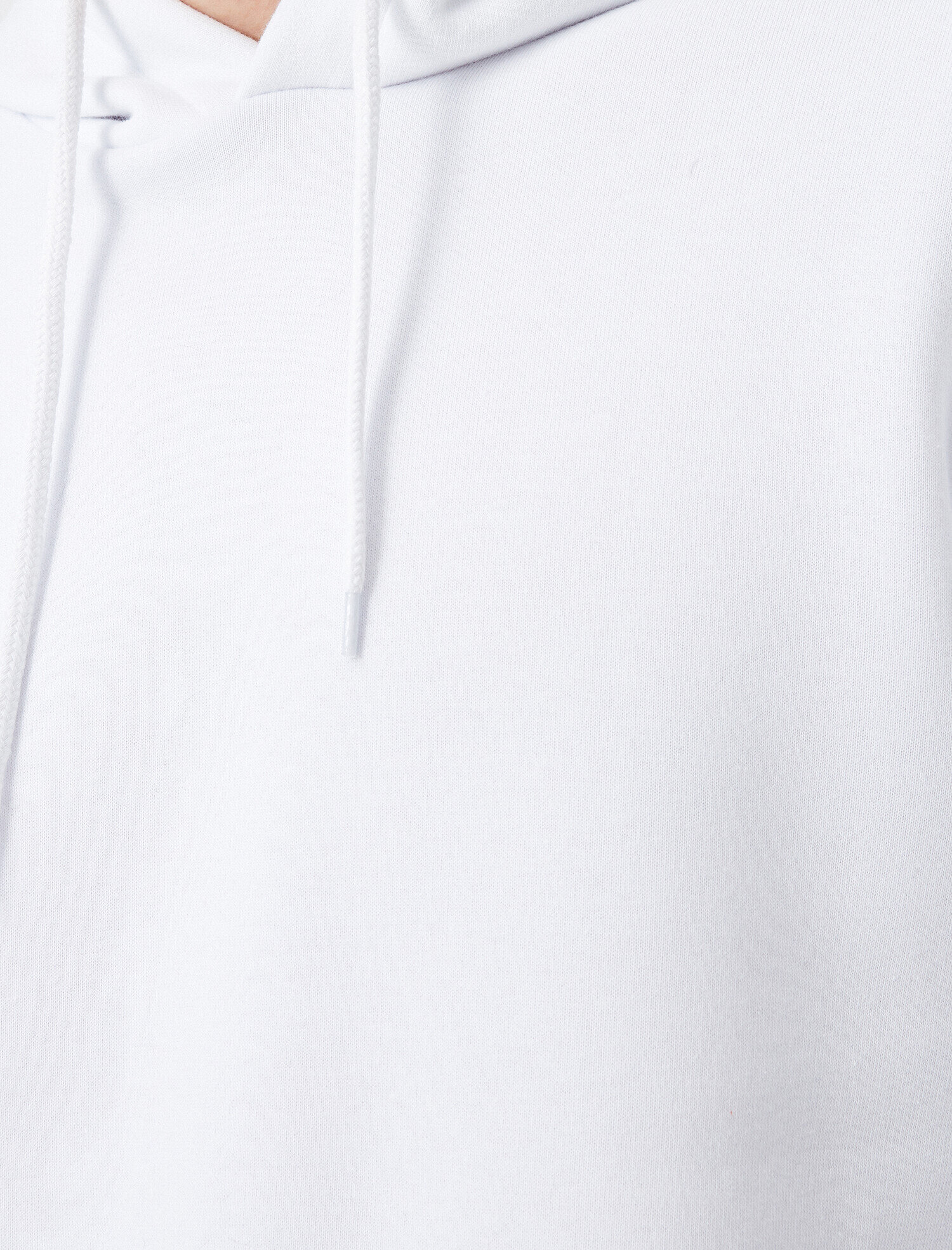   Basic Uzun Kollu Kapüşonlu Pamuklu Sweatshirt