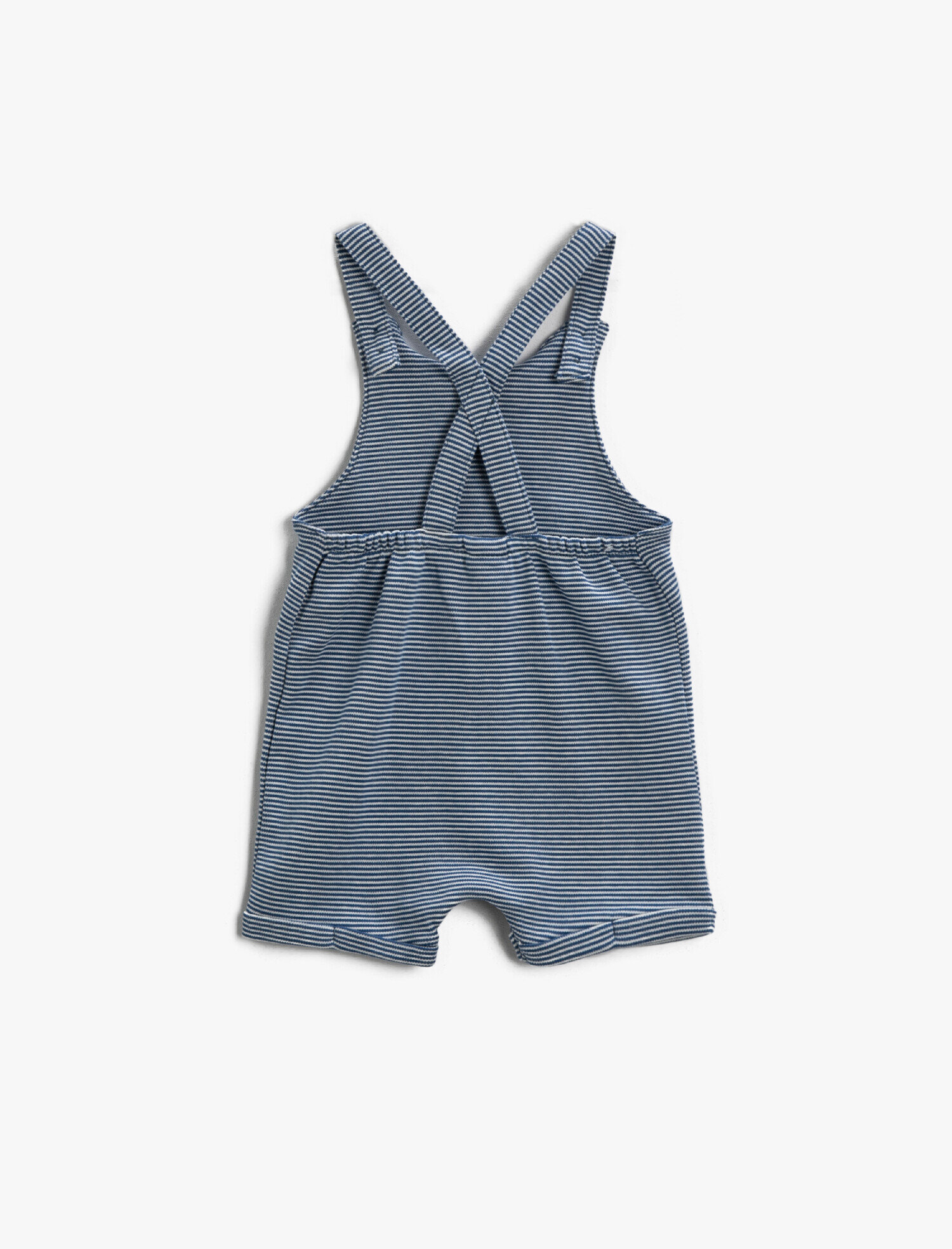  Erkek Bebek Şort Tulum Balina Desenli Çizgili Pamuklu