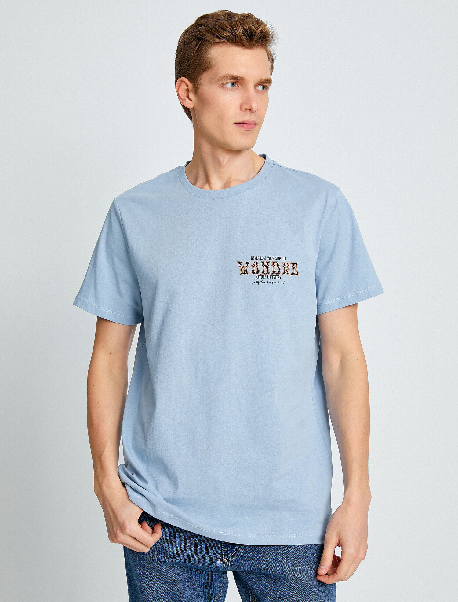   Doğa Temalı Arkası Baskılı Tişört