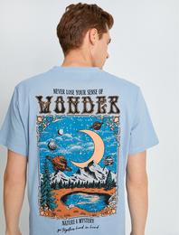 Doğa Temalı Arkası Baskılı Tişört