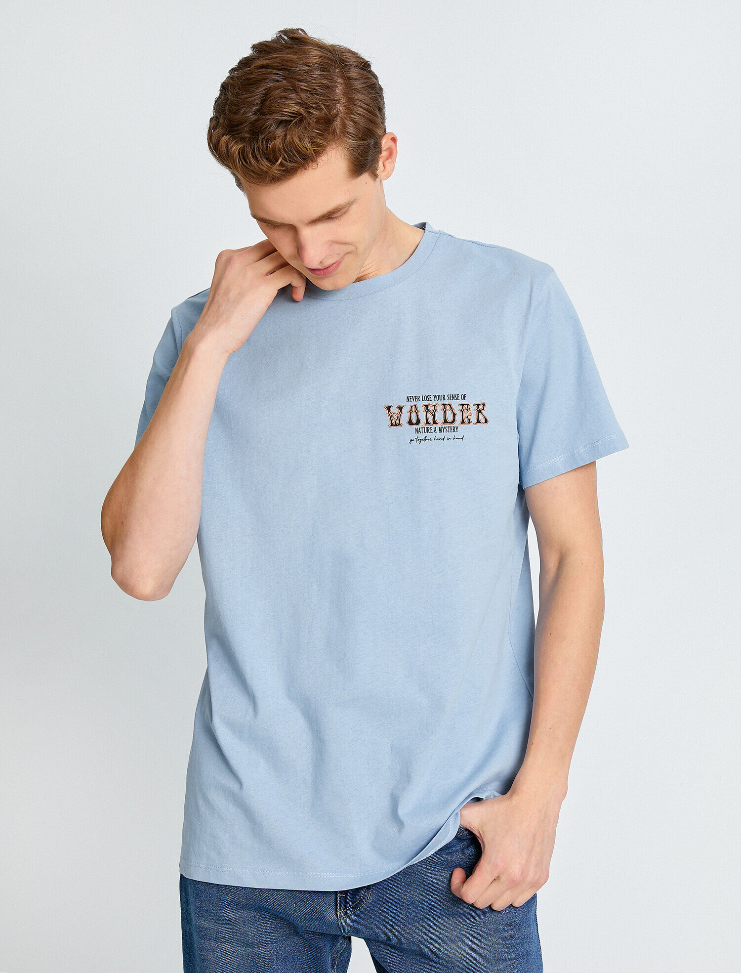   Doğa Temalı Arkası Baskılı Tişört