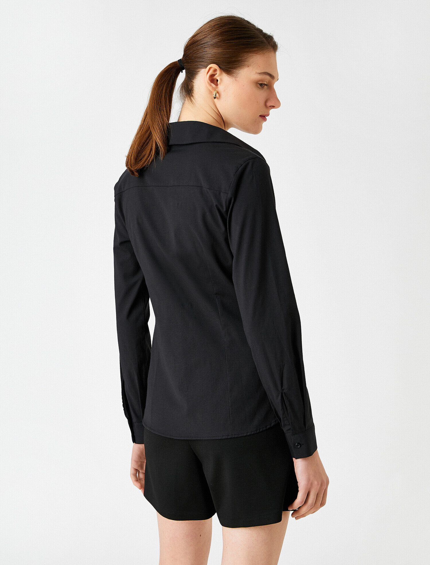   Basic Gömlek Uzun Kollu