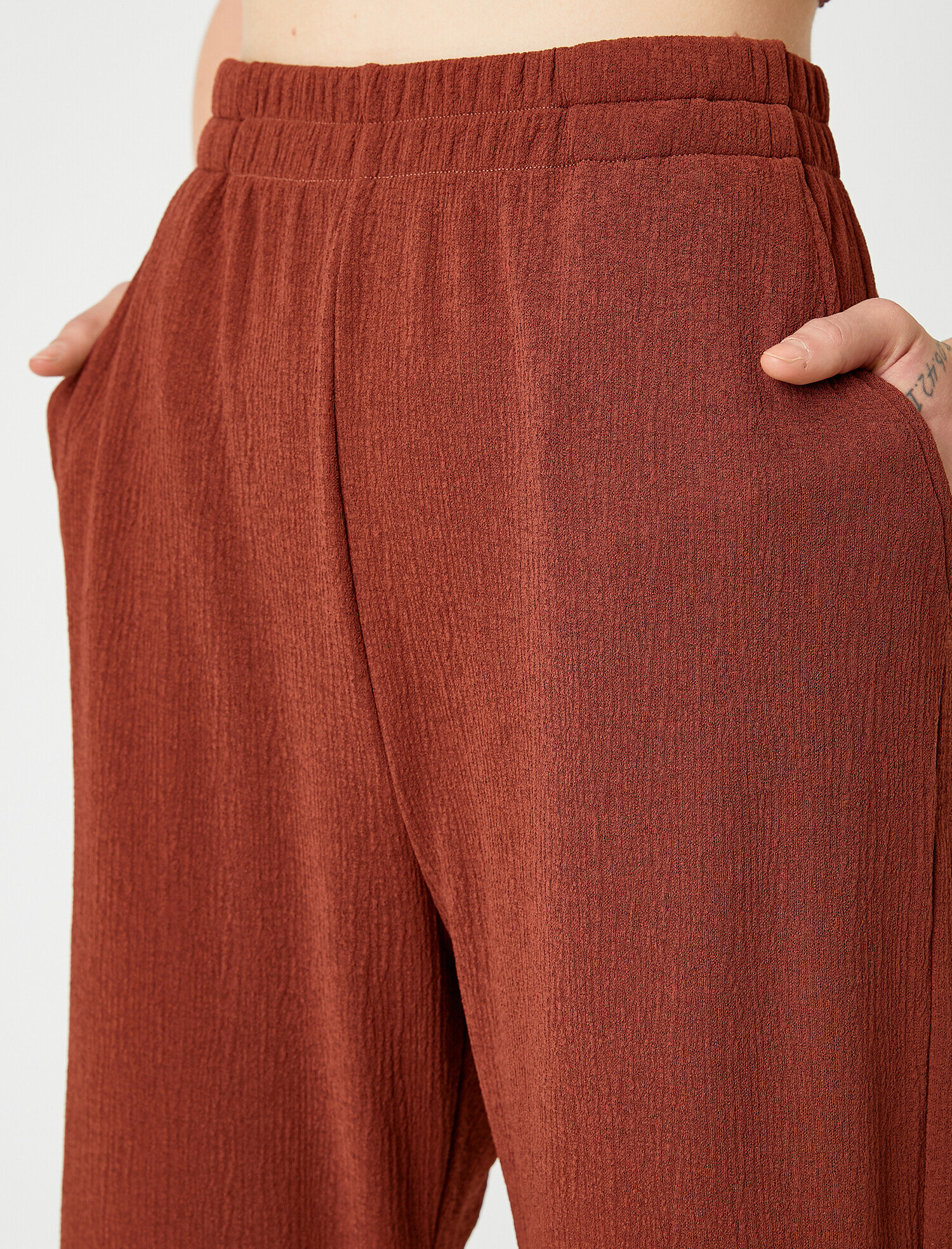   Jogger Pantolon Beli Lastikli Cepli