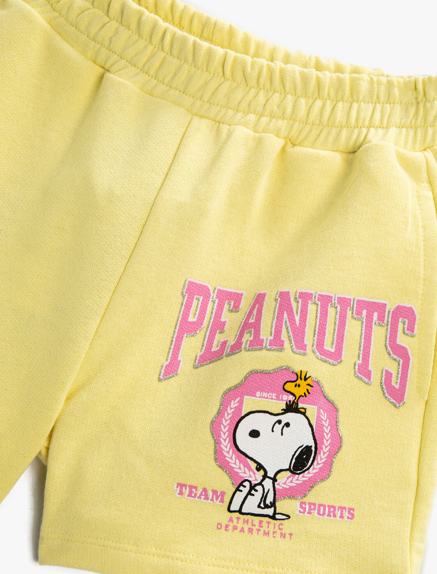  Kız Çocuk Snoopy Baskılı Şort Lisanslı Beli Lastikli Pamuklu