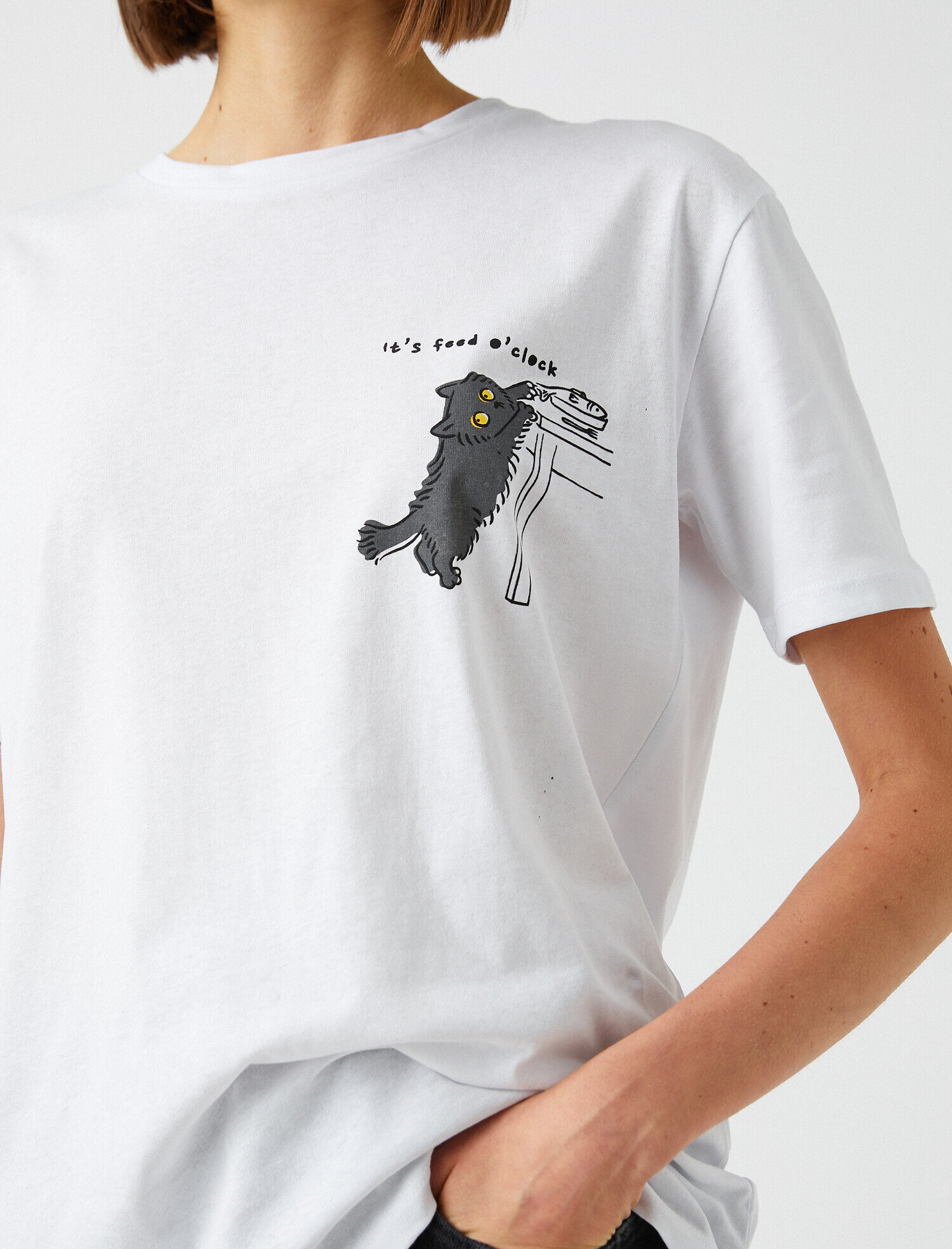   Baskılı Kısa Kollu Tişört