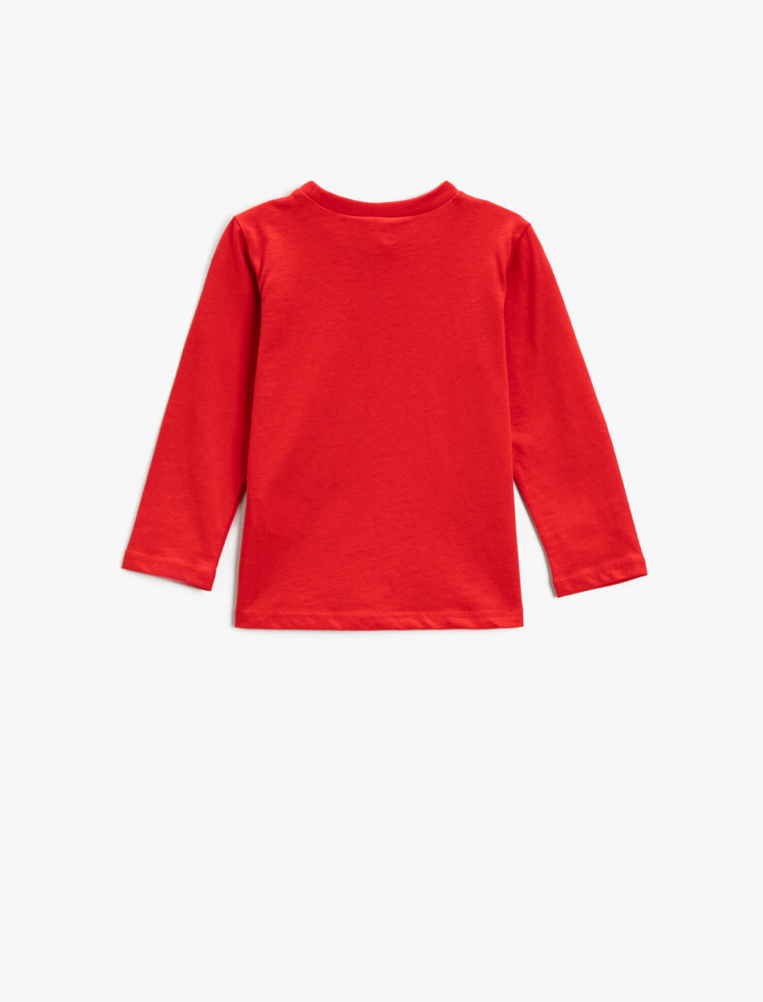  Kız Bebek Uzun Kollu Tişört Baskılı Bisiklet Yaka Pamuklu