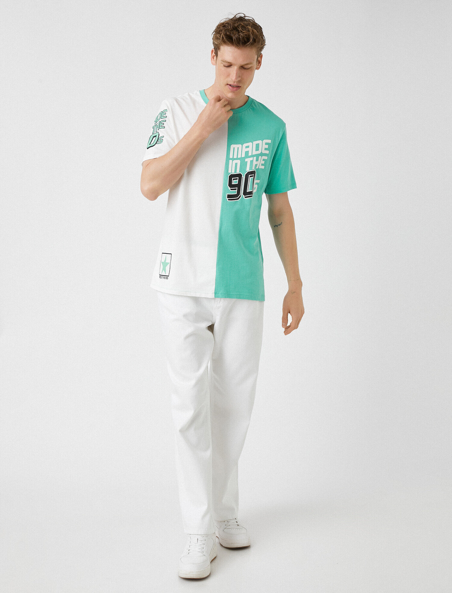   Oversize 90'lar Baskılı Tişört