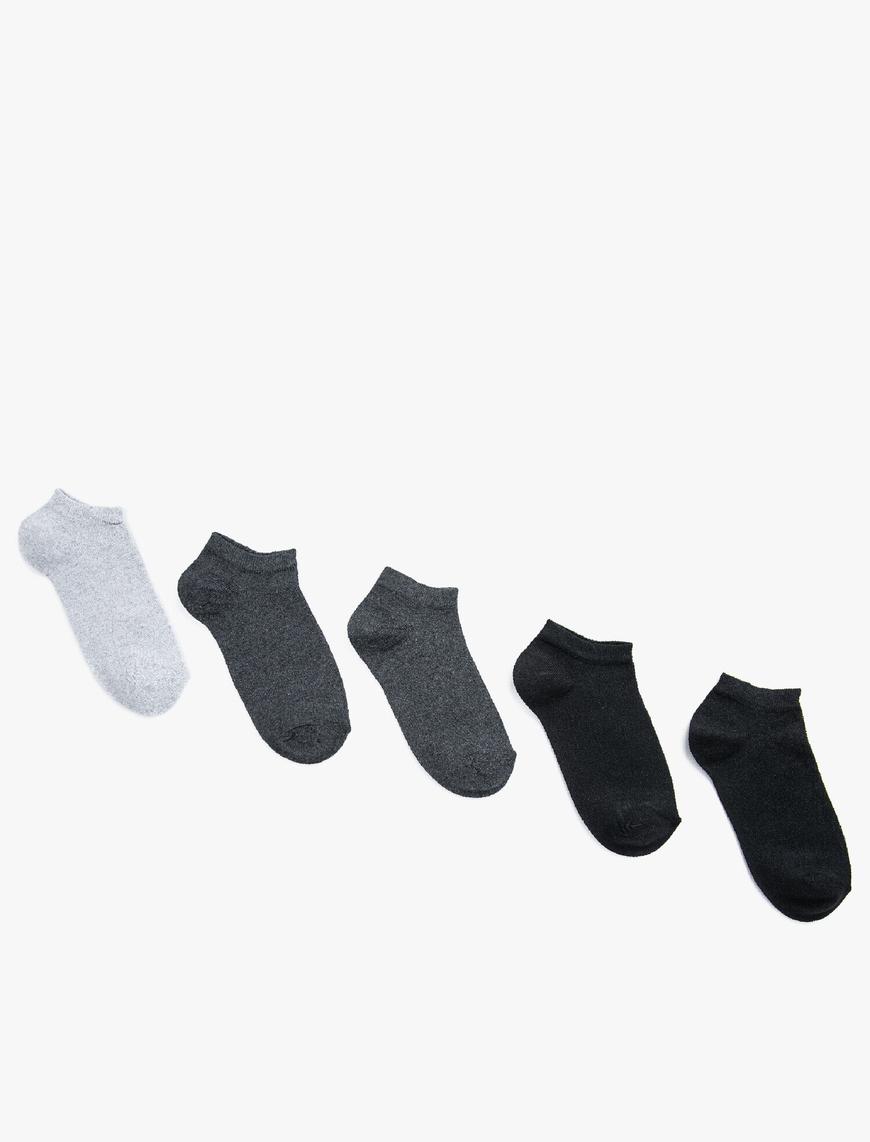  Kadın 5'li Patik Çorap Seti