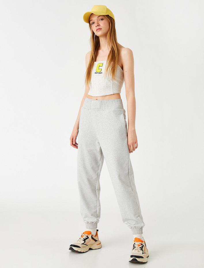  Jogger Eşofman Altı Beli Lastikli